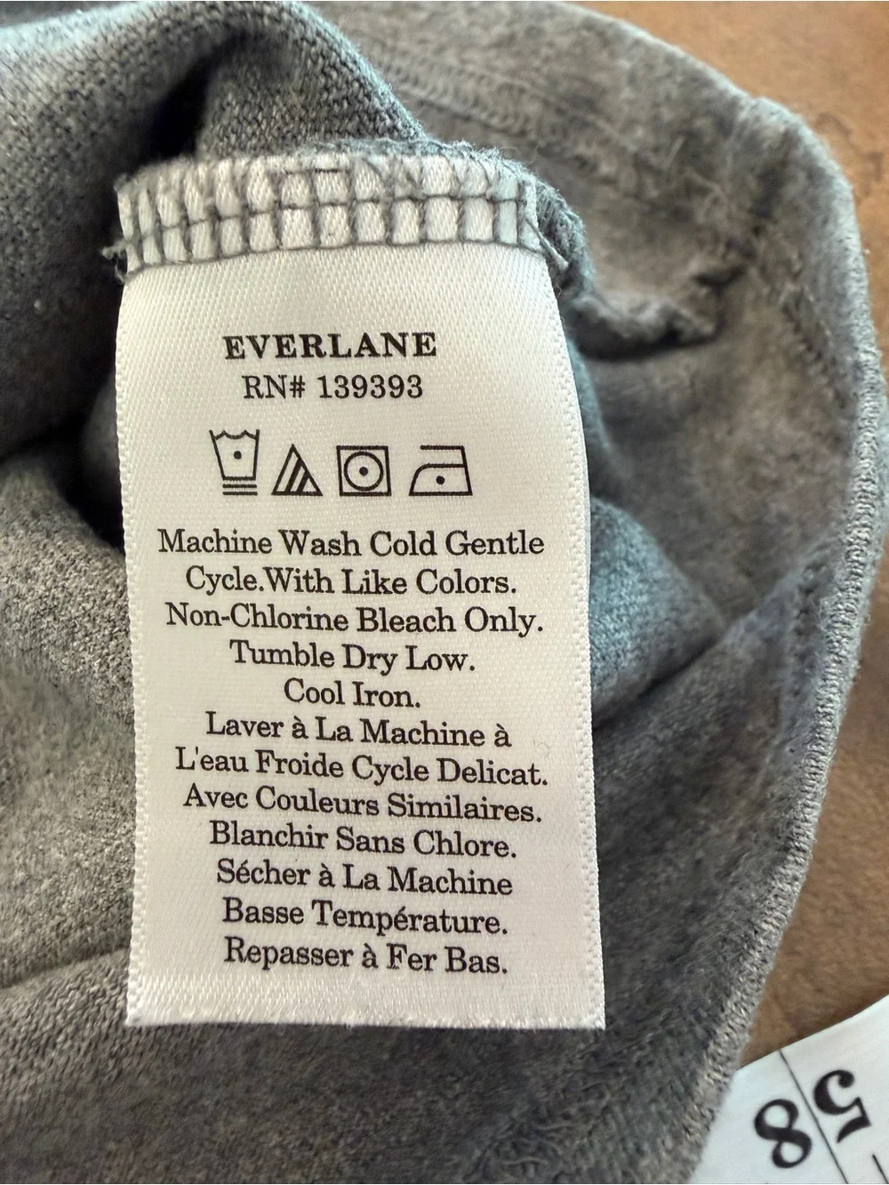 EVERLANE THE ESSENTIAL ORGANIC CREW - Picture 5 of 5